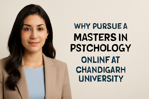 Student exploring online psychology programs at Chandigarh University